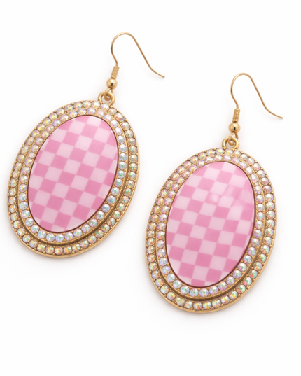 Wild Card Checkmate Statement Earrings