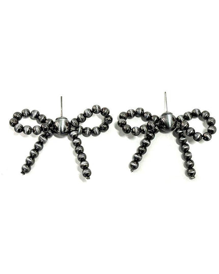 WESTERN NAVAJO PEALR RIBBON EARRINGS