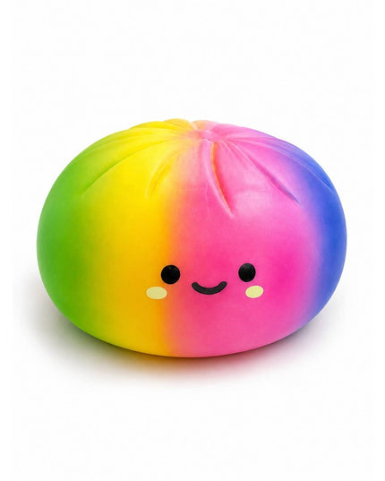 Jumbo Rainbow Bao Bun Squishy Toy