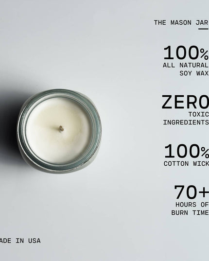 13 oz Mason Jar Fall Candle: Hello Fall