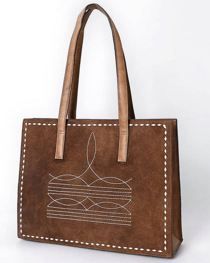 ADBGM517 Tote Genuine Western Suede Leather women bag