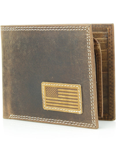 Bi-Fold Men’s Wallet with American Flag ABMW 25-2005