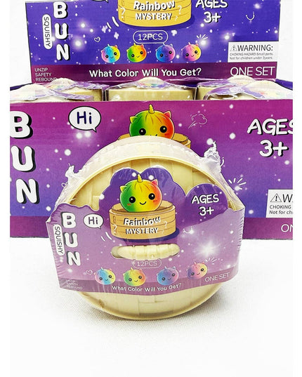 Mystery Rainbow Unicorn Dumpling Squishy with Steamer