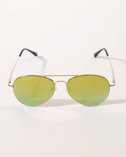 Classic Aviator Dark Tinted Fashion Sunglasses