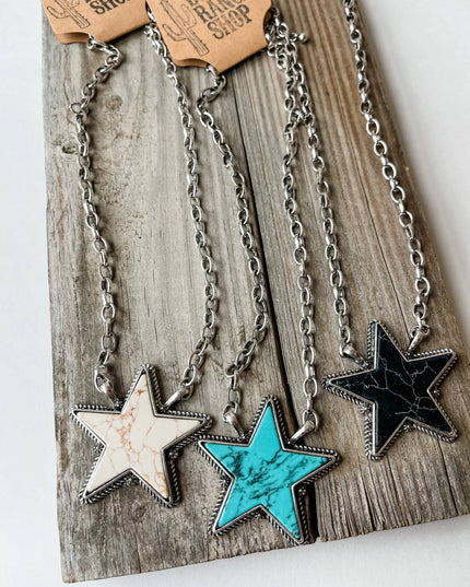 Punchy Star Necklace Western Pendant Necklace