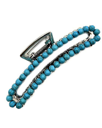 Western Turquoise Stone Large Hair Claw