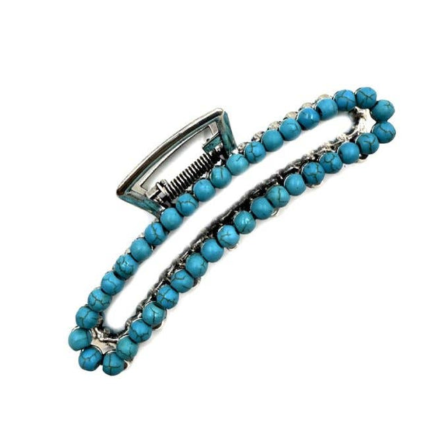Western Turquoise Stone Large Hair Claw