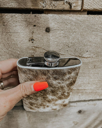 Cowhide Flask Stainless Steel Men & Women Gift