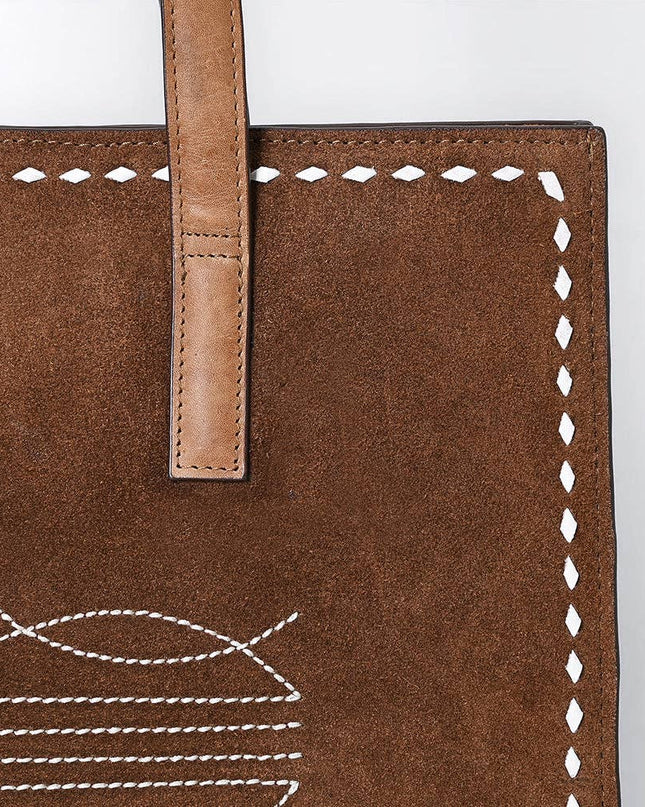 ADBGM517 Tote Genuine Western Suede Leather women bag