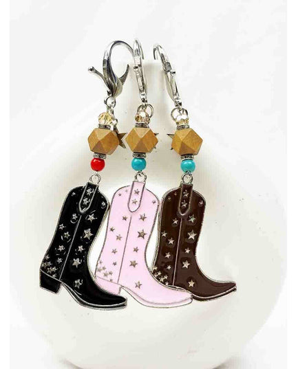 Western Theme Cowboy Boot Keychain