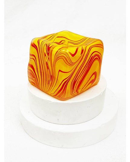 Fluid Pattern Squeeze Cube Slime