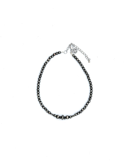 14" Dainty Faux Navajo Pearl Choker
