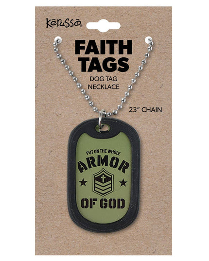 Faith Gear Dogtag Necklace Armor Of God