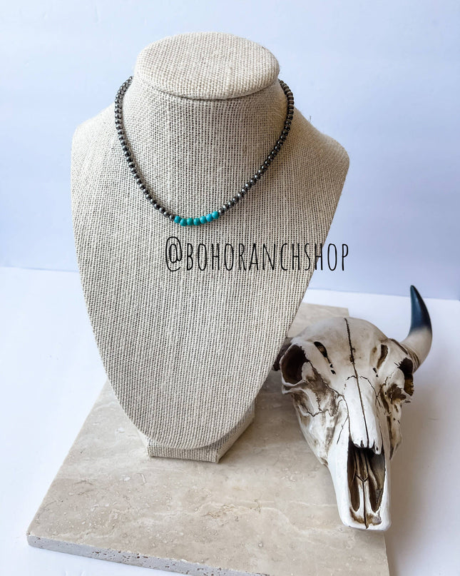 Western Navajo Bead Choker Necklace