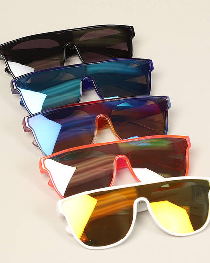 Kid's Flat Top Square Frame Sunglasses