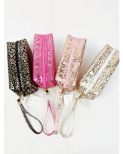 Waterproof Fabric Leopard Pattern Cosmetic Bag