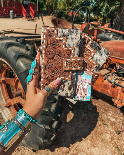The Lancaster Cowhide Leather Tooled Wallet