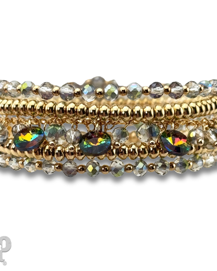 Rhinestone drops bracelet