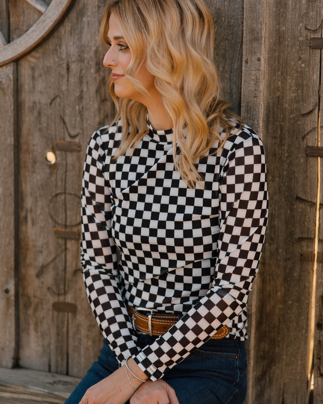 Round The Track Mesh Top