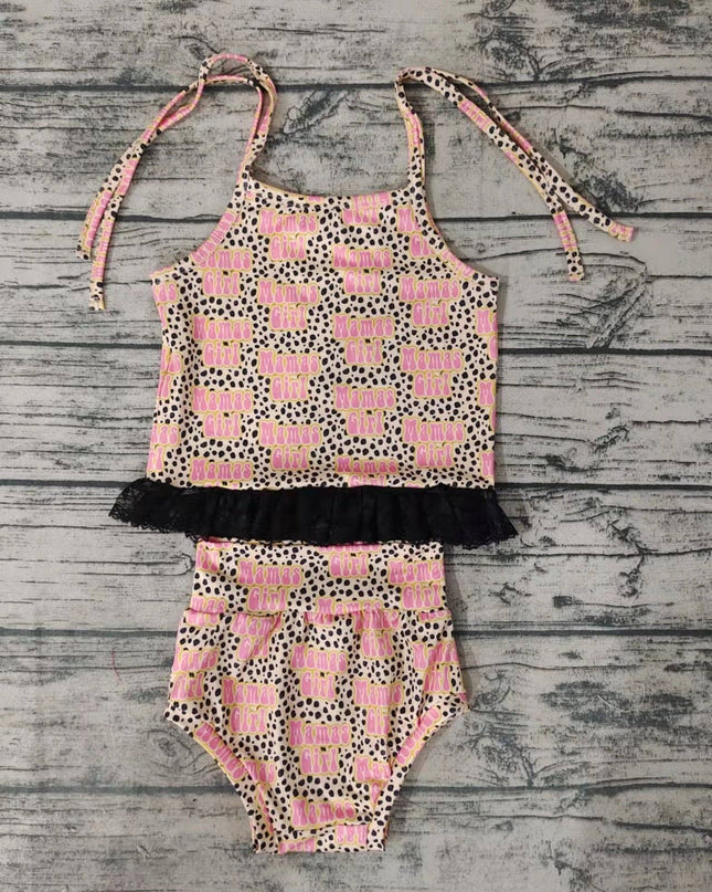 Baby girls western Mama‘s girl bummie sets