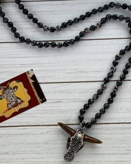Steer Head Necklace