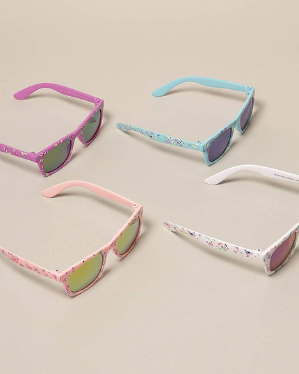 Kids Colorful Butterfly Pattern Sunglasses