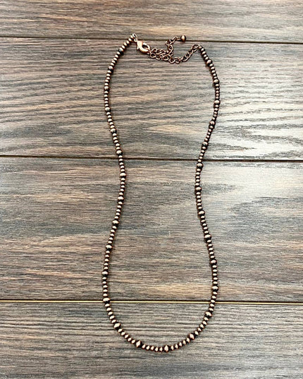 739107, 26" Handmade Copper Navajo Necklace