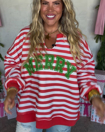 JOLLY & MERRY OVERSIZED PULLOVER