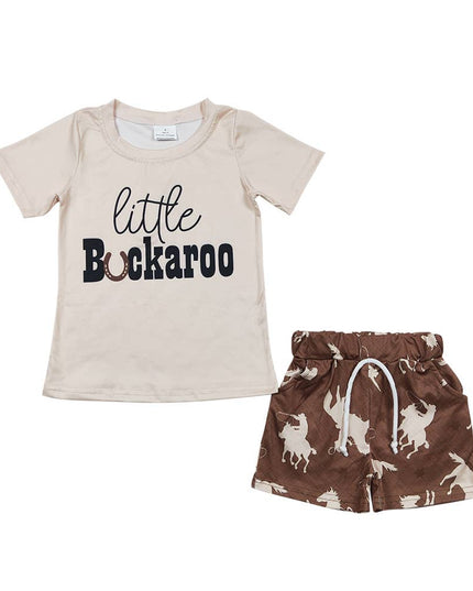 Baby Boys Rodeo Brown Shorts Sets