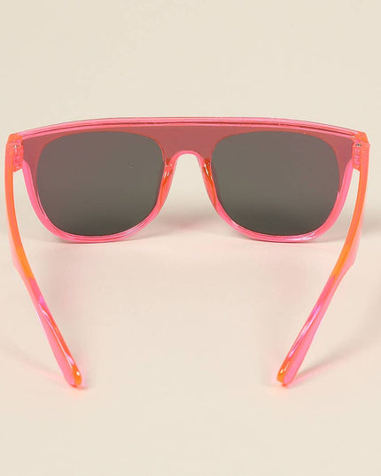 Kid's Flat Top Square Frame Sunglasses