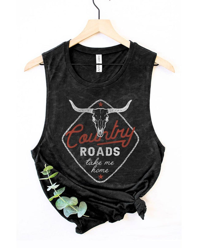 COUNTRY ROADS GRAPHIC TANK TOP