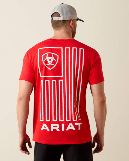 Mens Ariat flag tshirt