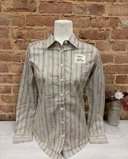 Ariat Women Kirby LS Shirt - Vintage Floral Stripe