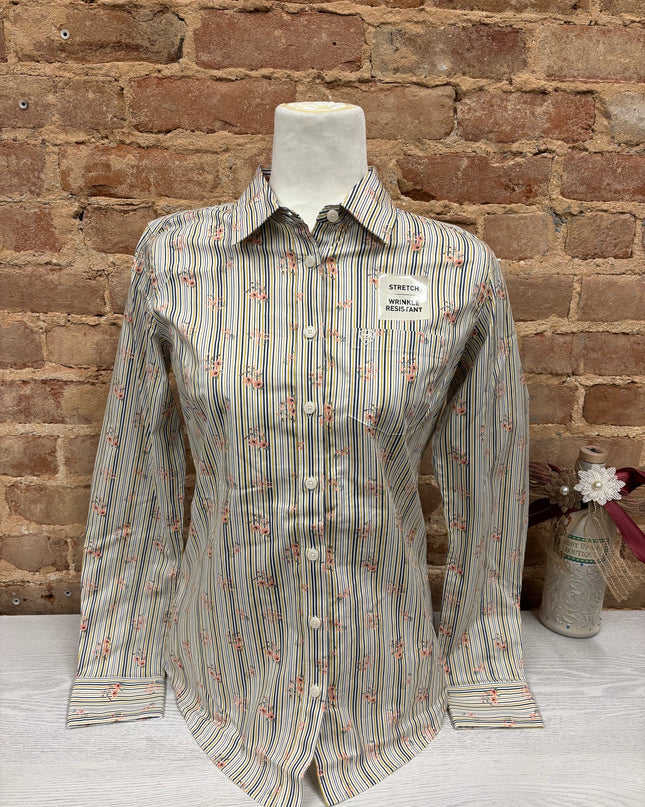 Ariat Women Kirby LS Shirt - Vintage Floral Stripe