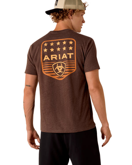 Ariat Stripe Patriotic Badge SS Shirt
