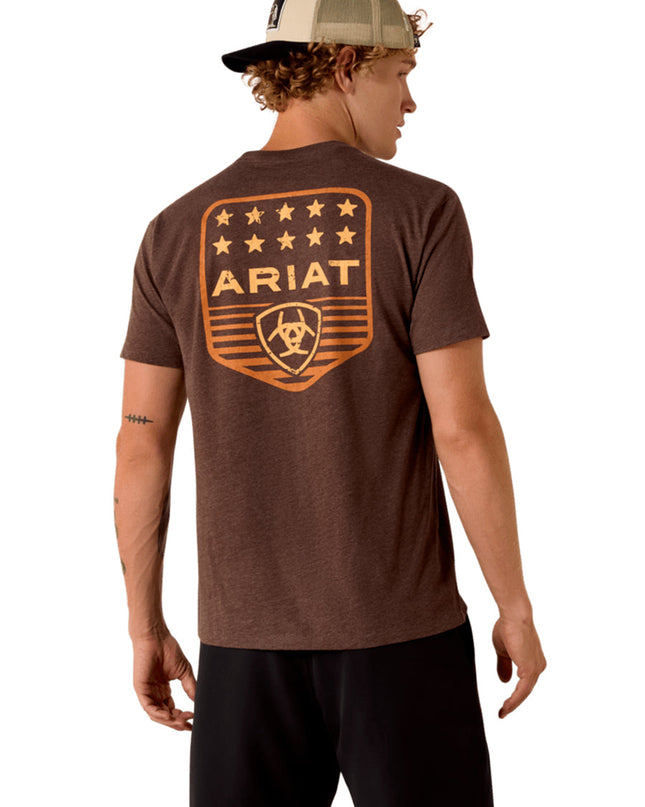 Ariat Stripe Patriotic Badge SS Shirt