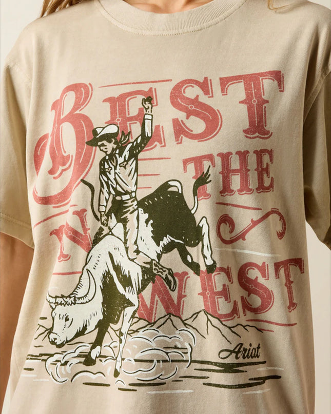 Women Ariat Bull Rider Arched SS Shirt