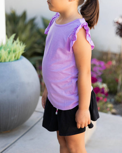 Ruffle Sleeve Little Girl Top