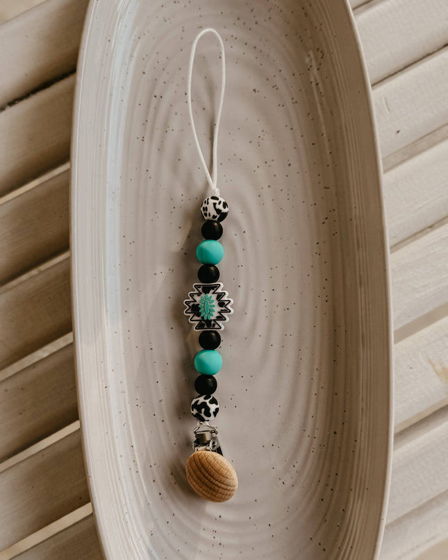 Western Concho Pacifier Clip