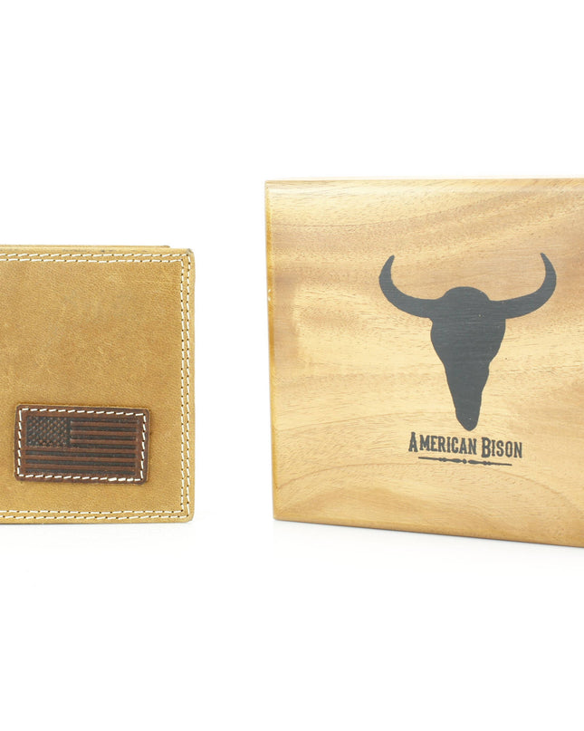 Bi-Fold Men’s Wallet with American Flag ABMW 25-2005