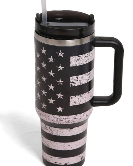 American Flag 40oz Handle Tumbler