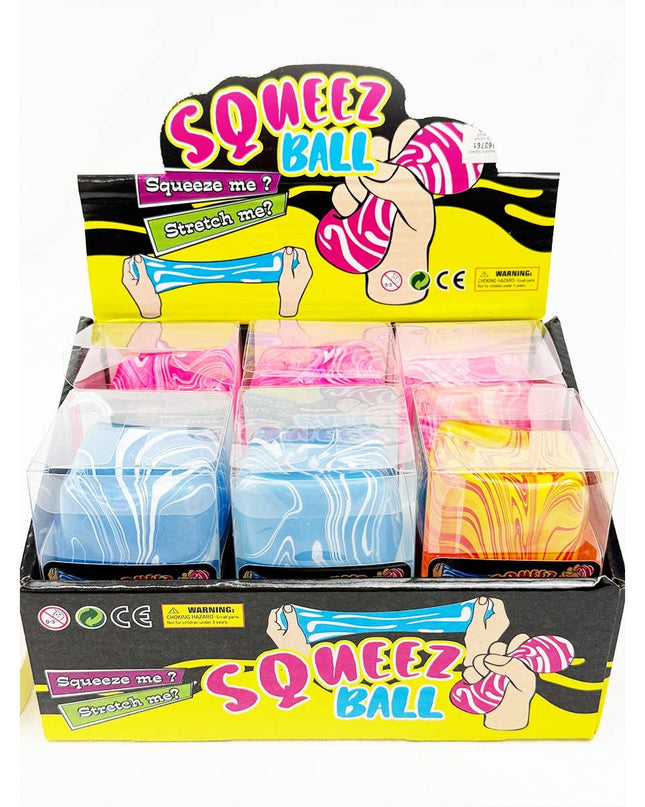 Fluid Pattern Squeeze Cube Slime