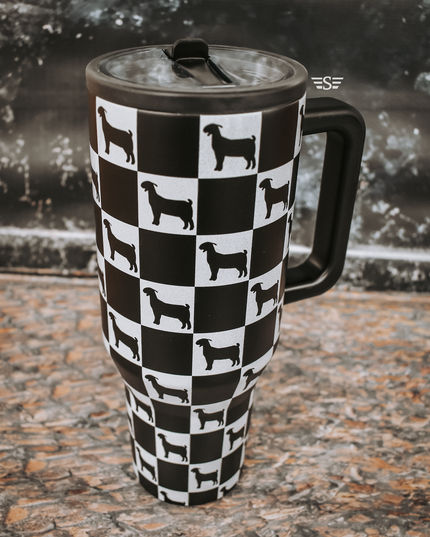 Checked Show Animal 40oz Cup