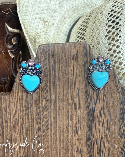 Heart Jewel Earrings