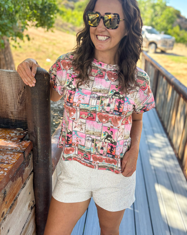 Glitter and Grit Top