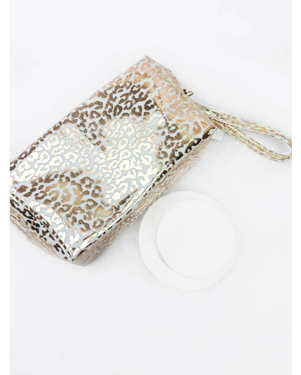 Waterproof Fabric Leopard Pattern Cosmetic Bag