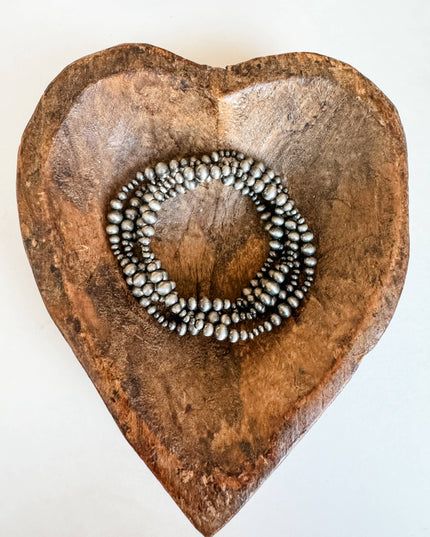 Western Navajo Style Pearl Stackable Bracelets