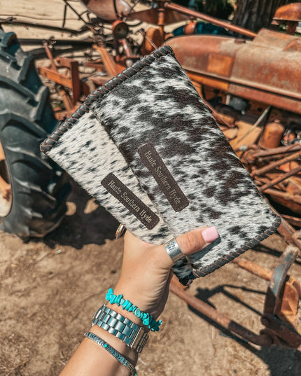 The Elva Cowhide Wallet a Haute Southern Hyde