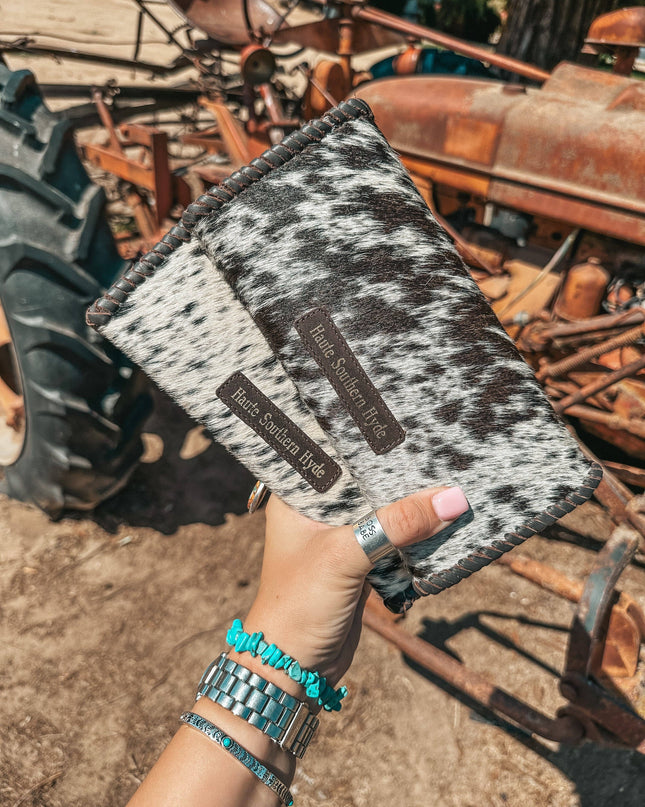 The Elva Cowhide Wallet a Haute Southern Hyde