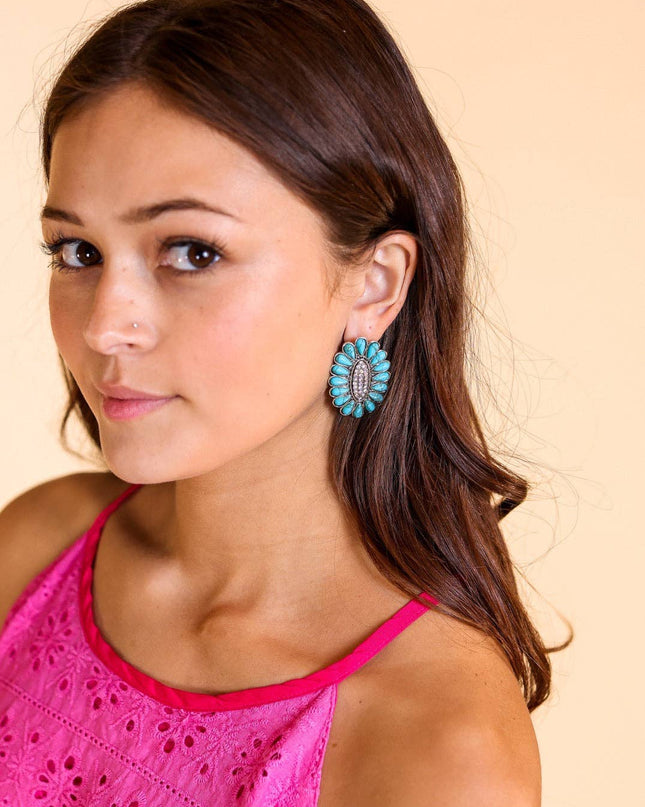 Turquoise Eternity Earrings